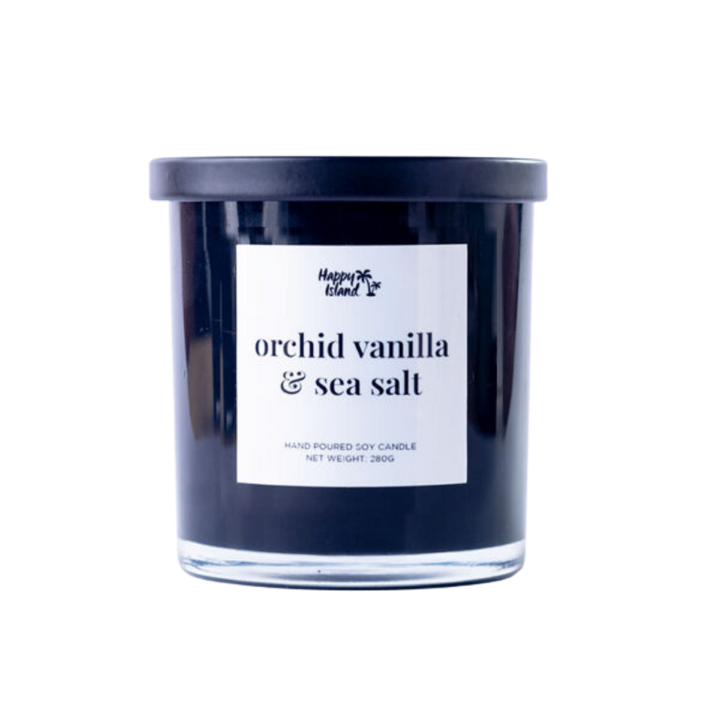 Happy Island	Home Collection Scented Hand-Poured Soy Candle - 300mL / 10oz Glass Jar