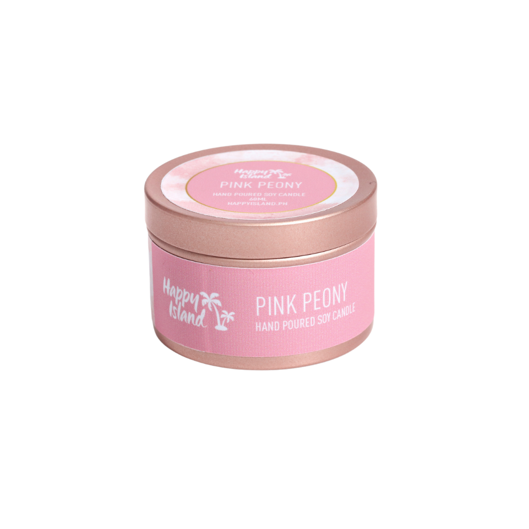 Happy Island	Flora Collection Scented Hand-Poured Soy Candle - 500mL / 17oz Glass Jar