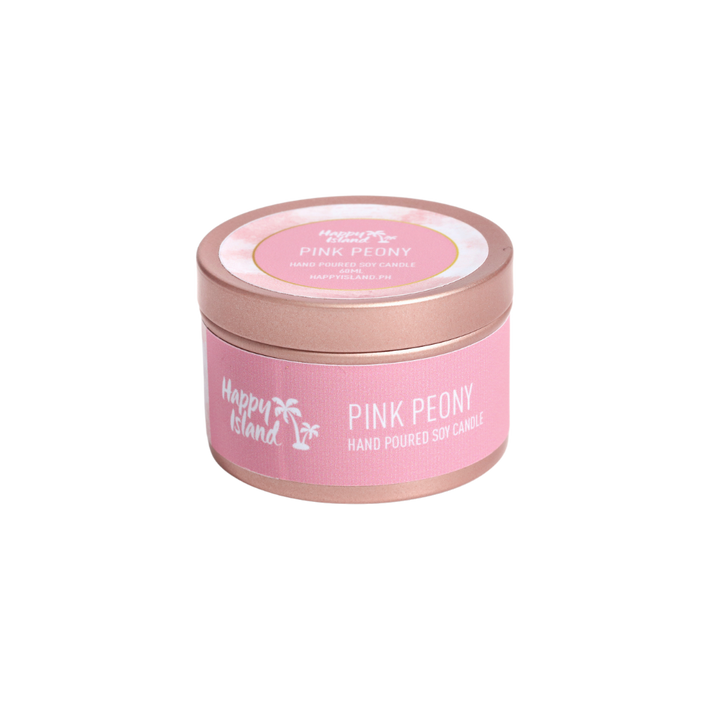 Happy Island	Flora Collection Scented Hand-Poured Soy Candle - 500mL / 17oz Glass Jar