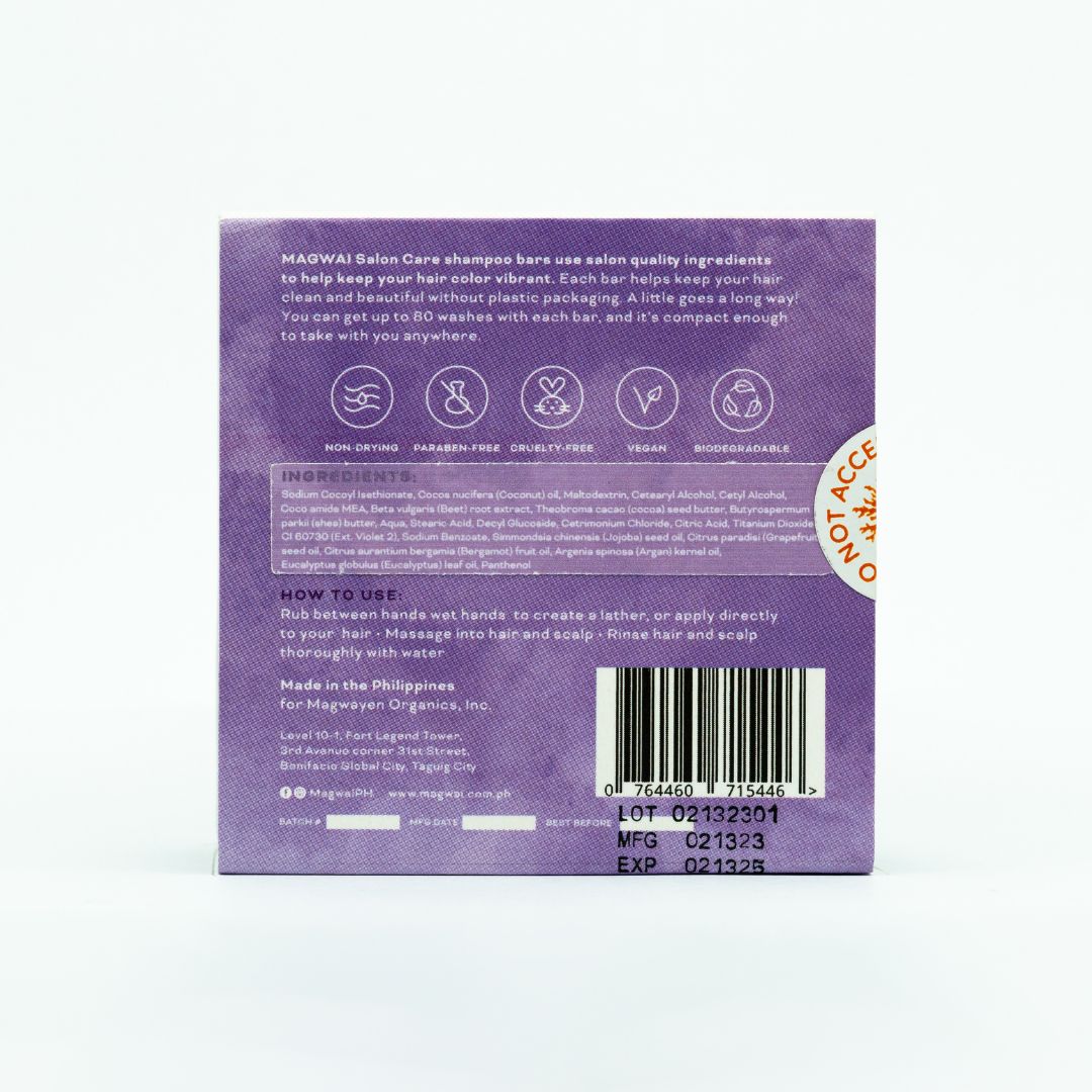 Magwai Purple Shampoo Natural Shampoo Bar