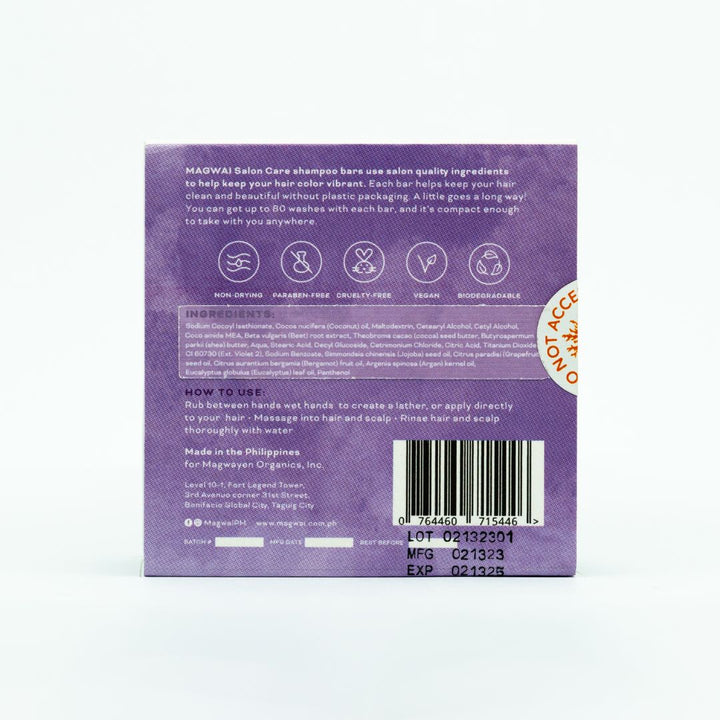 Magwai Purple Shampoo Natural Shampoo Bar