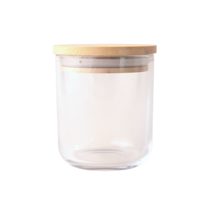 Crafter's Marketplace Clear Rounded Jar with Lid