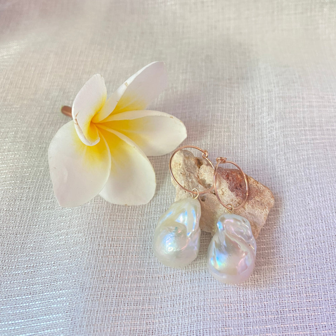 Plumeria Accessories Sai Baroque Hoop Earring
