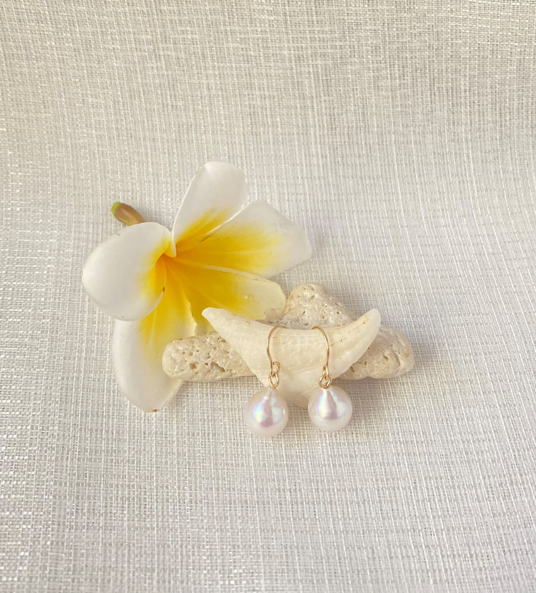 Plumeria Accessories San Dangling Baroque Earring