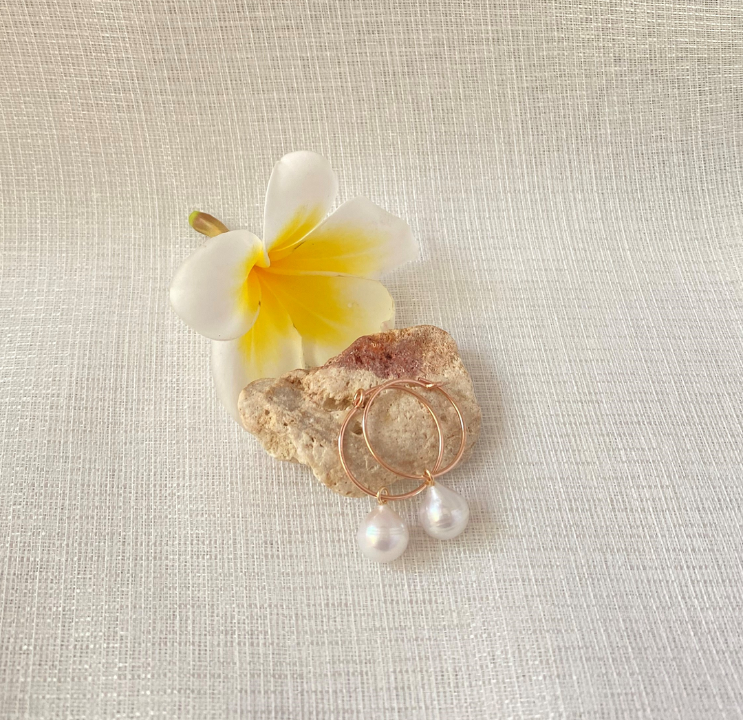 Plumeria Accessories San Hoop Baroque Earring