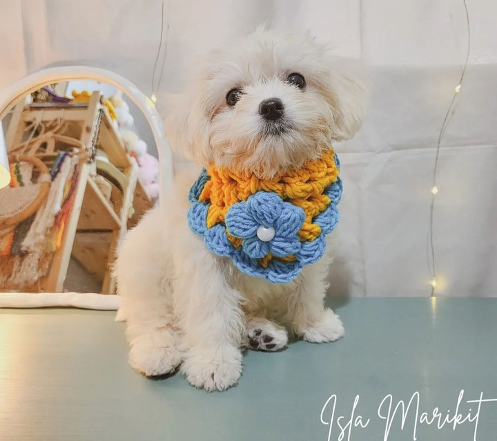 Isla Marikit Adjustable Pet Bandana Crochet