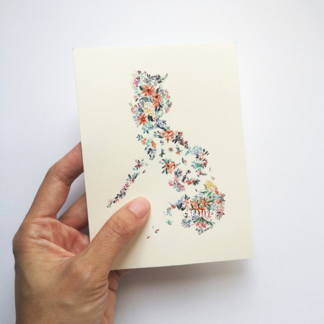 Kaliwete Creatives Let Hope Bloom Map Postcard