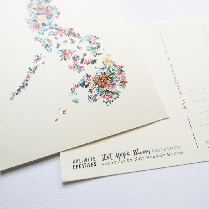 Kaliwete Creatives Let Hope Bloom Map Postcard