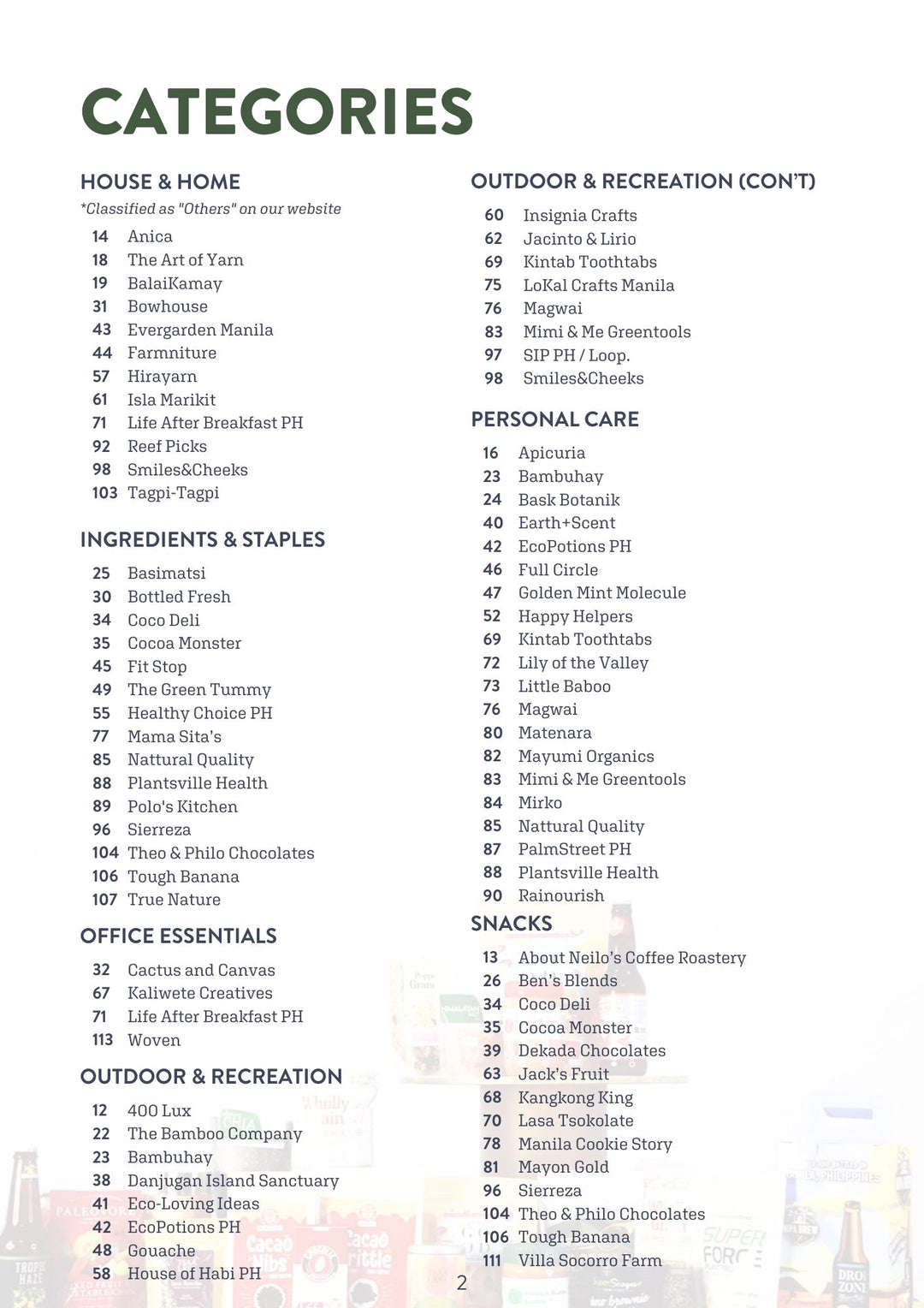 Roots Collective Product Catalogue • 2024 Issue 1