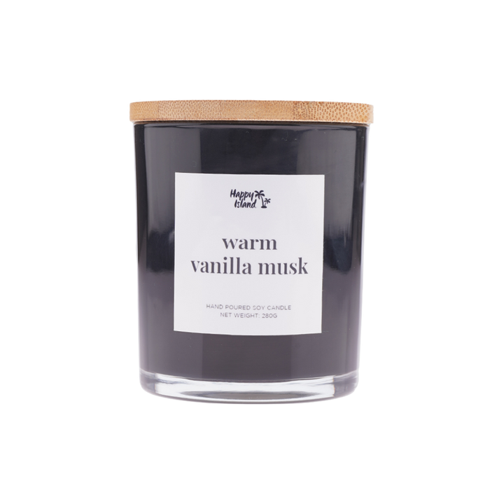 Happy Island	Home Collection Scented Hand-Poured Soy Candle - 300mL / 10oz Glass Jar