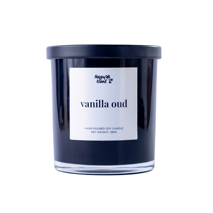 Happy Island	Home Collection Scented Hand-Poured Soy Candle - 300mL / 10oz Glass Jar