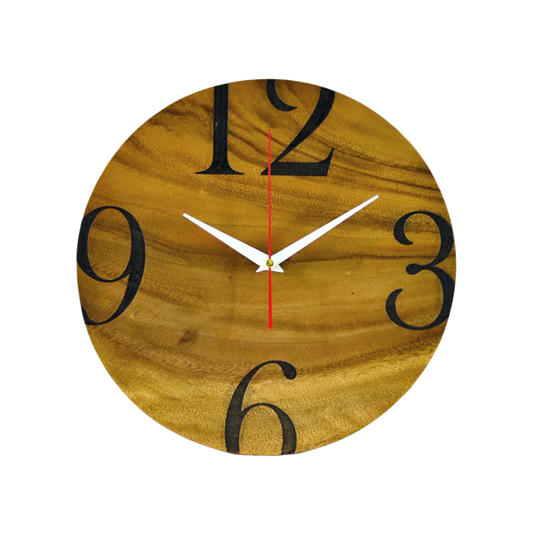 Kyu Philippines Wooden Wall Clock 13 Inches