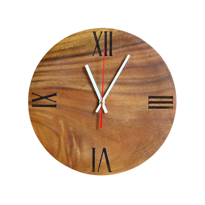 Kyu Philippines Wooden Wall Clock 13 Inches