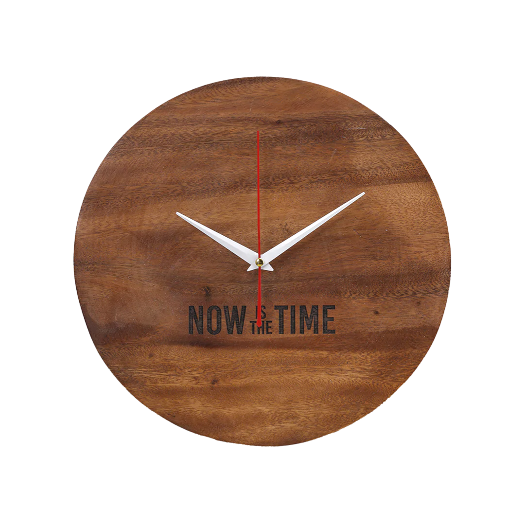 Kyu Philippines Wooden Wall Clock 13 Inches