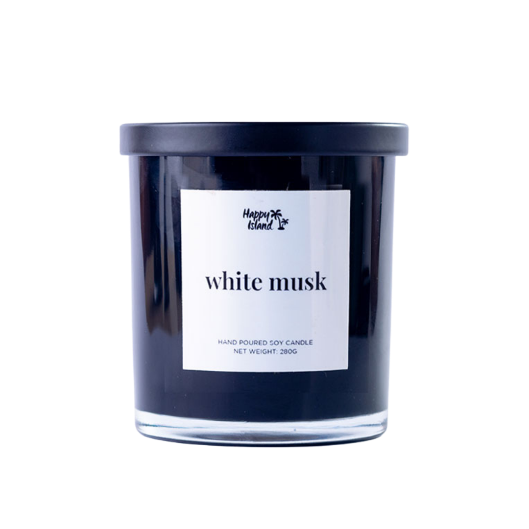 Happy Island	Home Collection Scented Hand-Poured Soy Candle - 300mL / 10oz Glass Jar