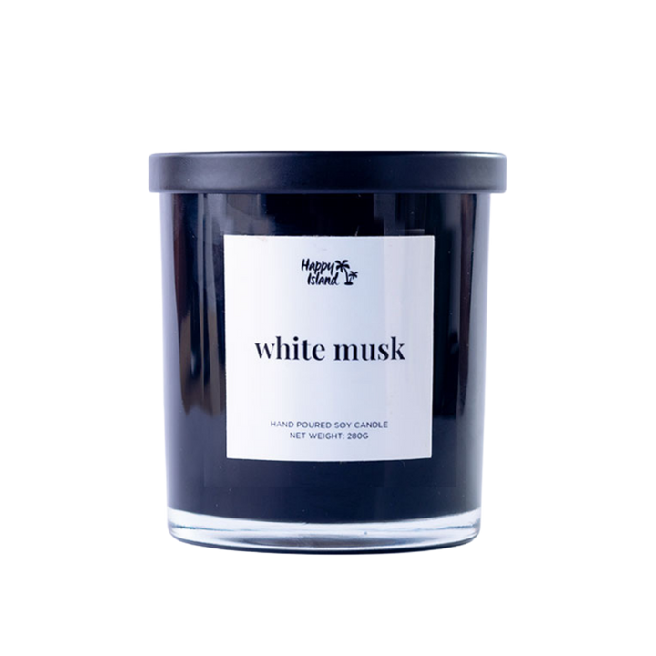 Happy Island	Home Collection Scented Hand-Poured Soy Candle - 300mL / 10oz Glass Jar