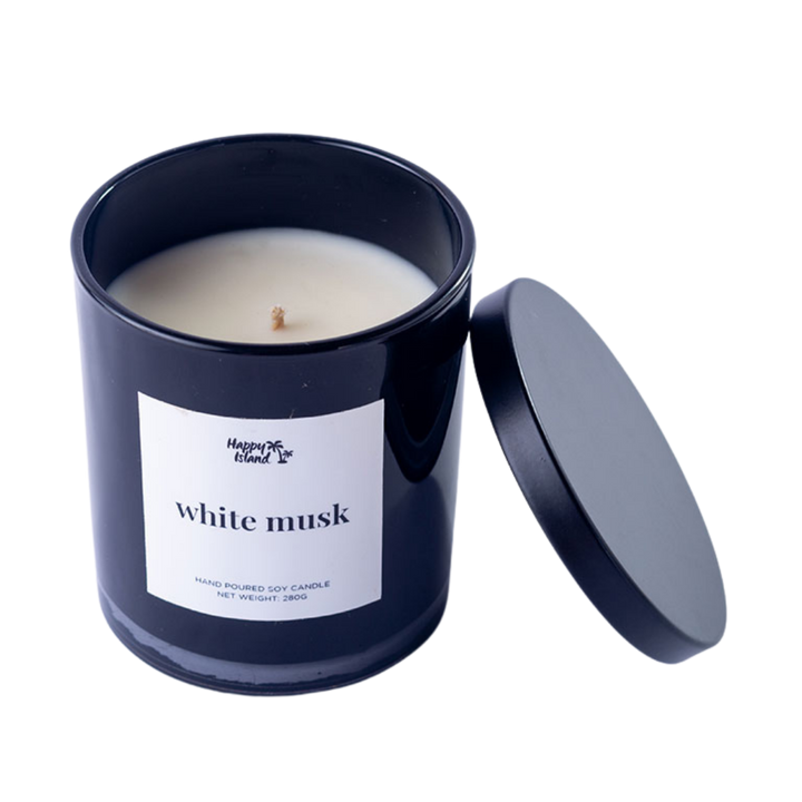 Happy Island	Home Collection Scented Hand-Poured Soy Candle - 300mL / 10oz Glass Jar