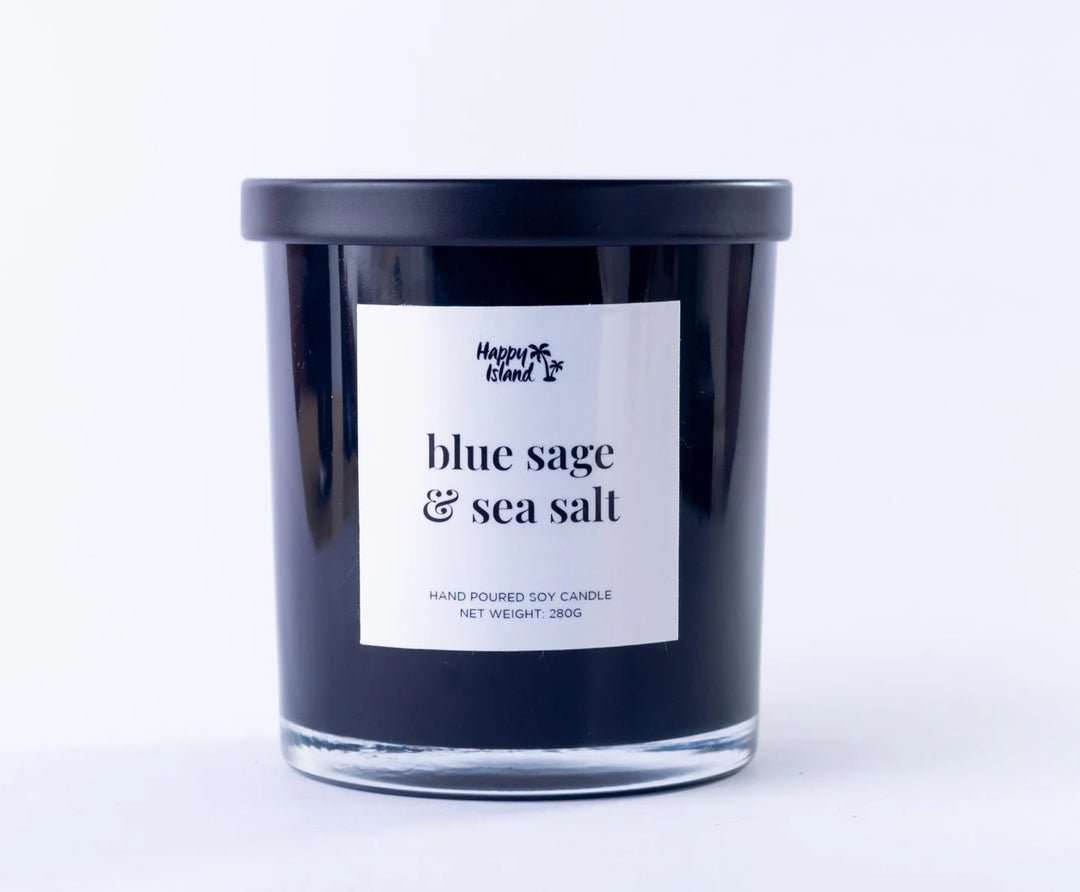 Happy Island	Home Collection Scented Hand-Poured Soy Candle - 300mL / 10oz Glass Jar
