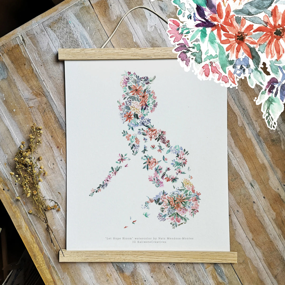 Kaliwete Creatives Let Hope Bloom - Large Print (30 x 40cm)