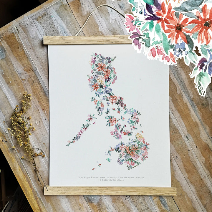 Kaliwete Creatives Let Hope Bloom - Large Print (30 x 40cm)