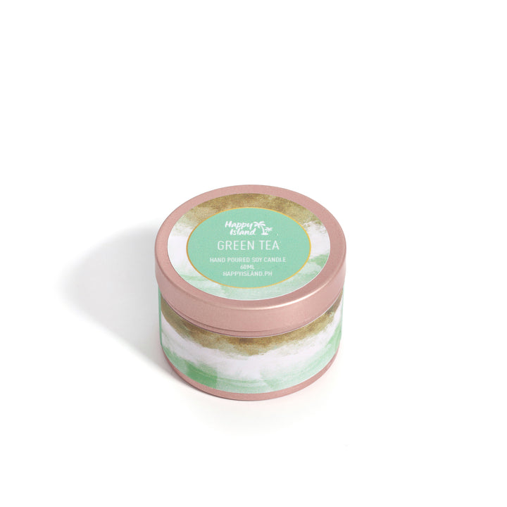 Happy Island	Flora Collection Scented Hand-Poured Soy Candle - 500mL / 17oz Glass Jar