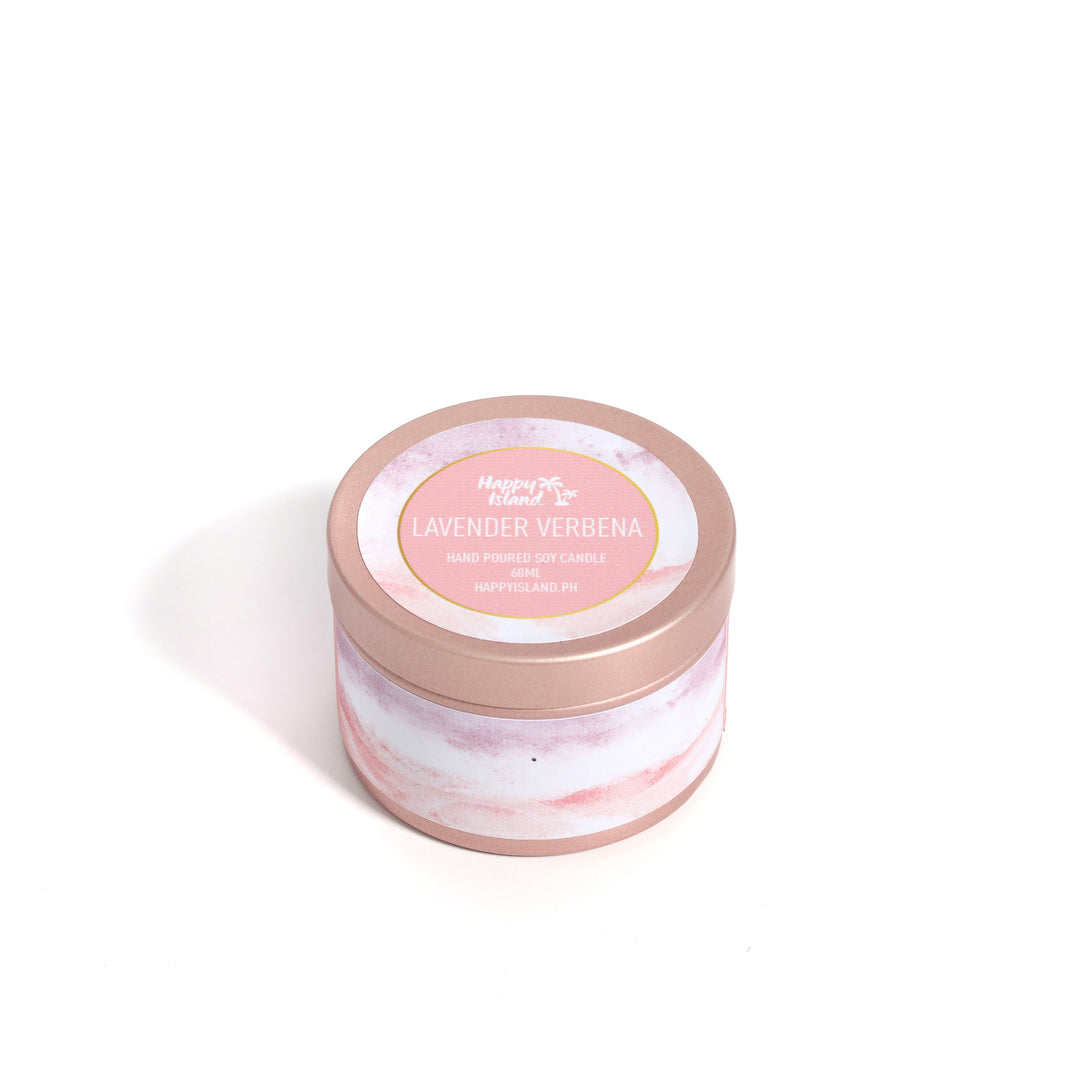 Happy Island	Flora Collection Scented Hand-Poured Soy Candle - 500mL / 17oz Glass Jar