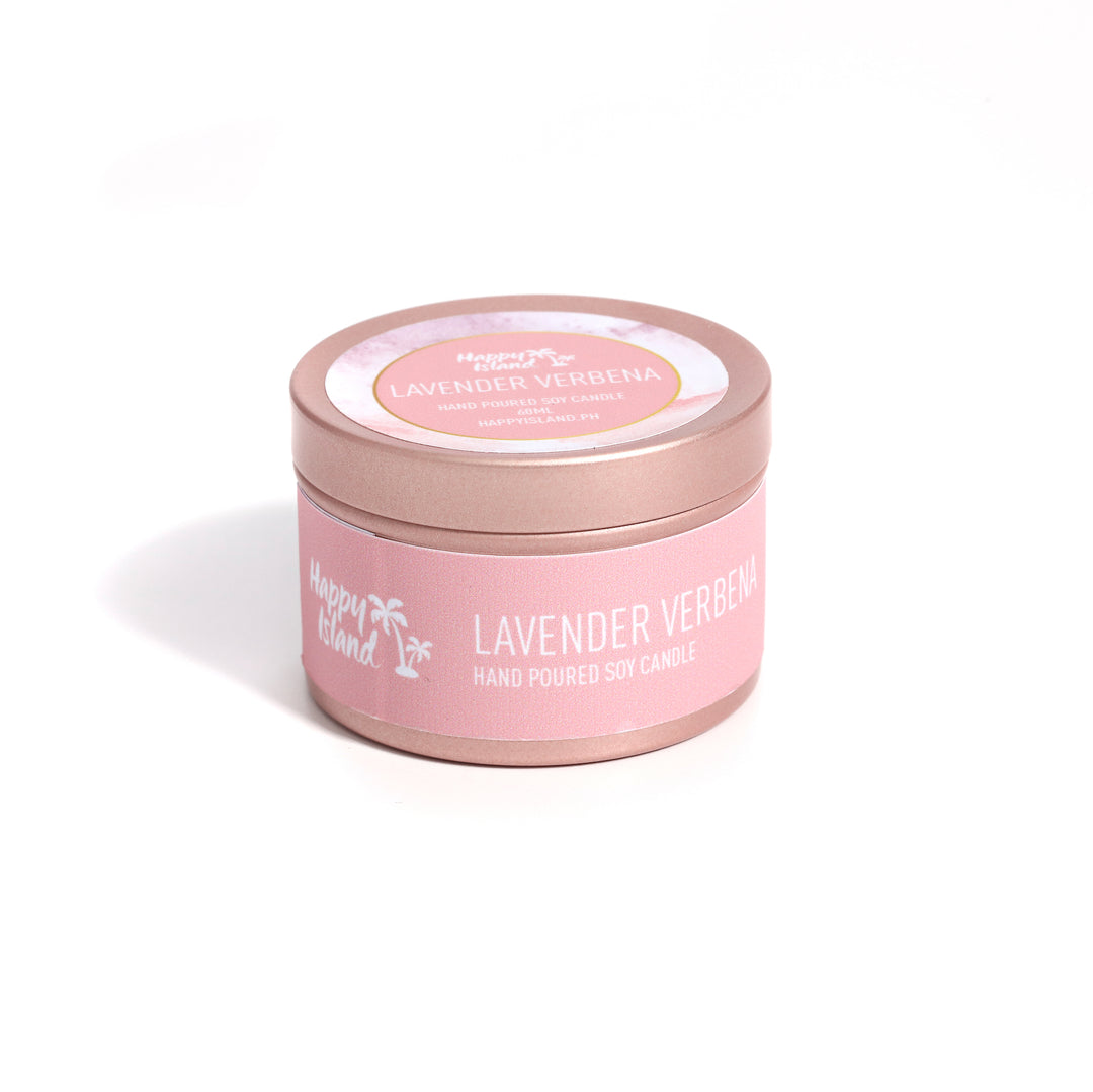 Happy Island	Flora Collection Scented Hand-Poured Soy Candle - 500mL / 17oz Glass Jar