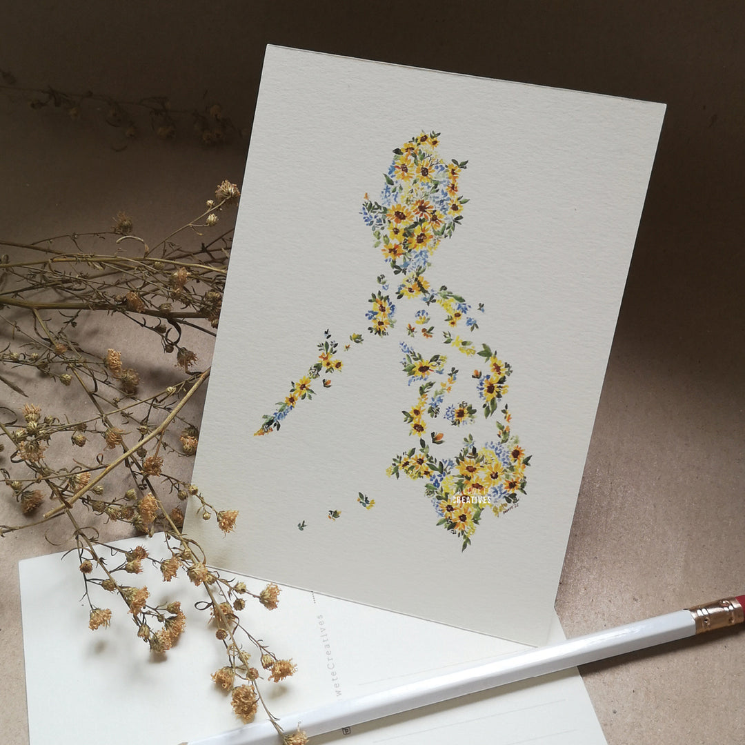 Kaliwete Creatives Let Hope Bloom Map Postcard