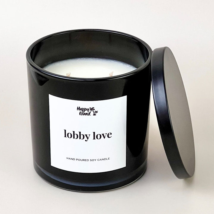 Happy Island	Home Collection Scented Hand-Poured Soy Candle - 300mL / 10oz Glass Jar