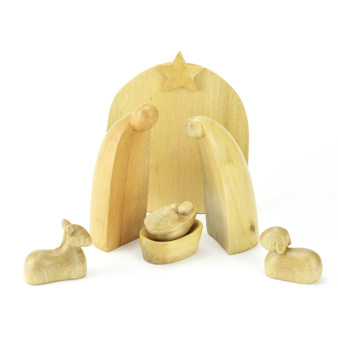 BalaiKamay Wooden Nativity Set