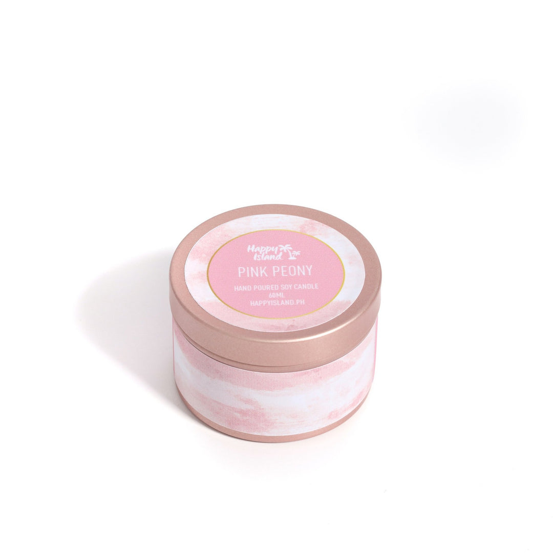 Happy Island	Flora Collection Scented Hand-Poured Soy Candle - 500mL / 17oz Glass Jar