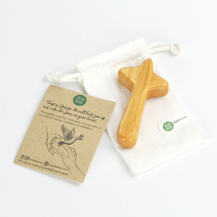 BalaiKamay Wooden Holding Cross