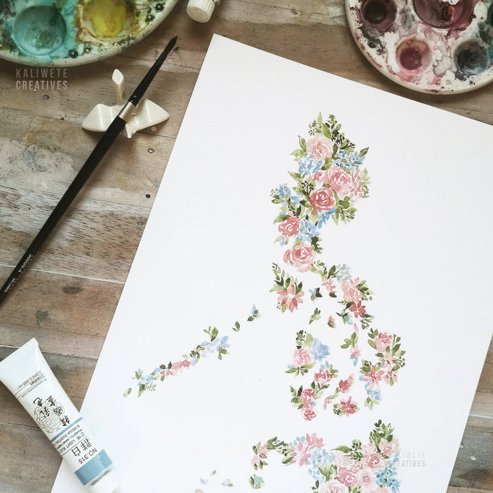 Kaliwete Creatives Map Art Print