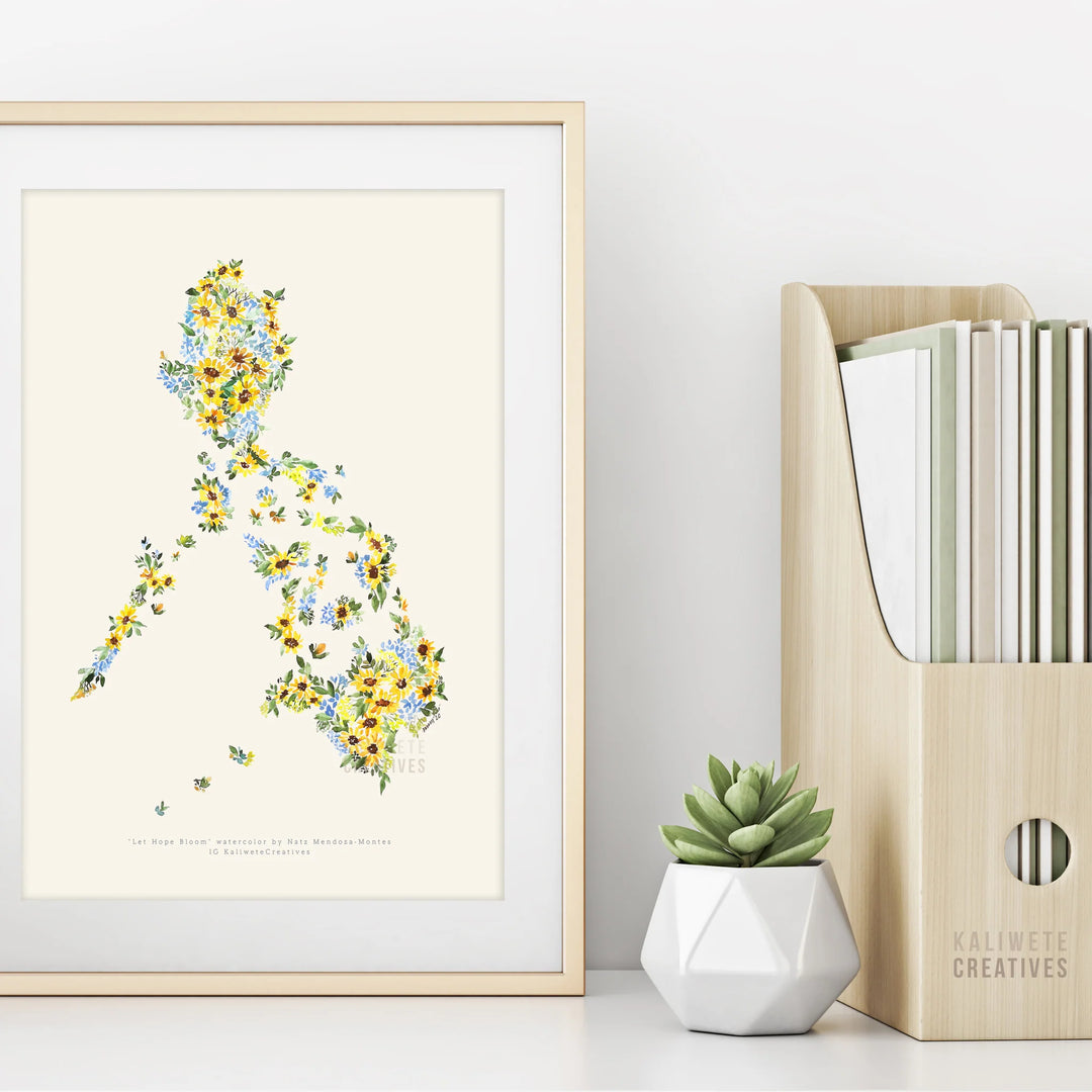 Kaliwete Creatives Let Hope Bloom - Large Print (30 x 40cm)