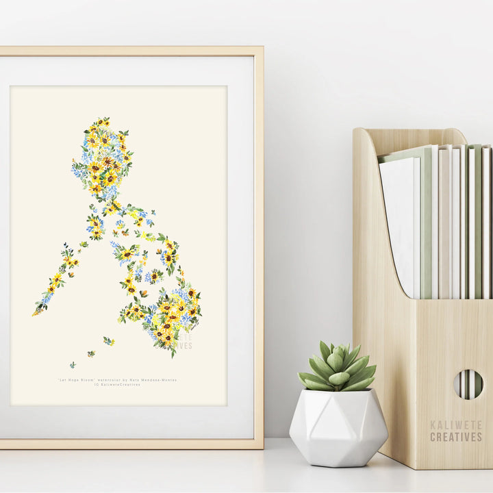 Kaliwete Creatives Let Hope Bloom - Large Print (30 x 40cm)