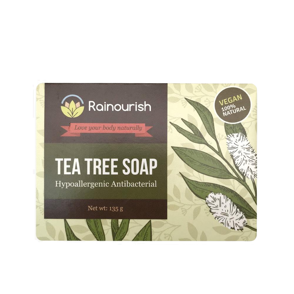 All-Natural Hypoallergenic Tea Tree Antibacterial Soap Bar - Roots Collective PH