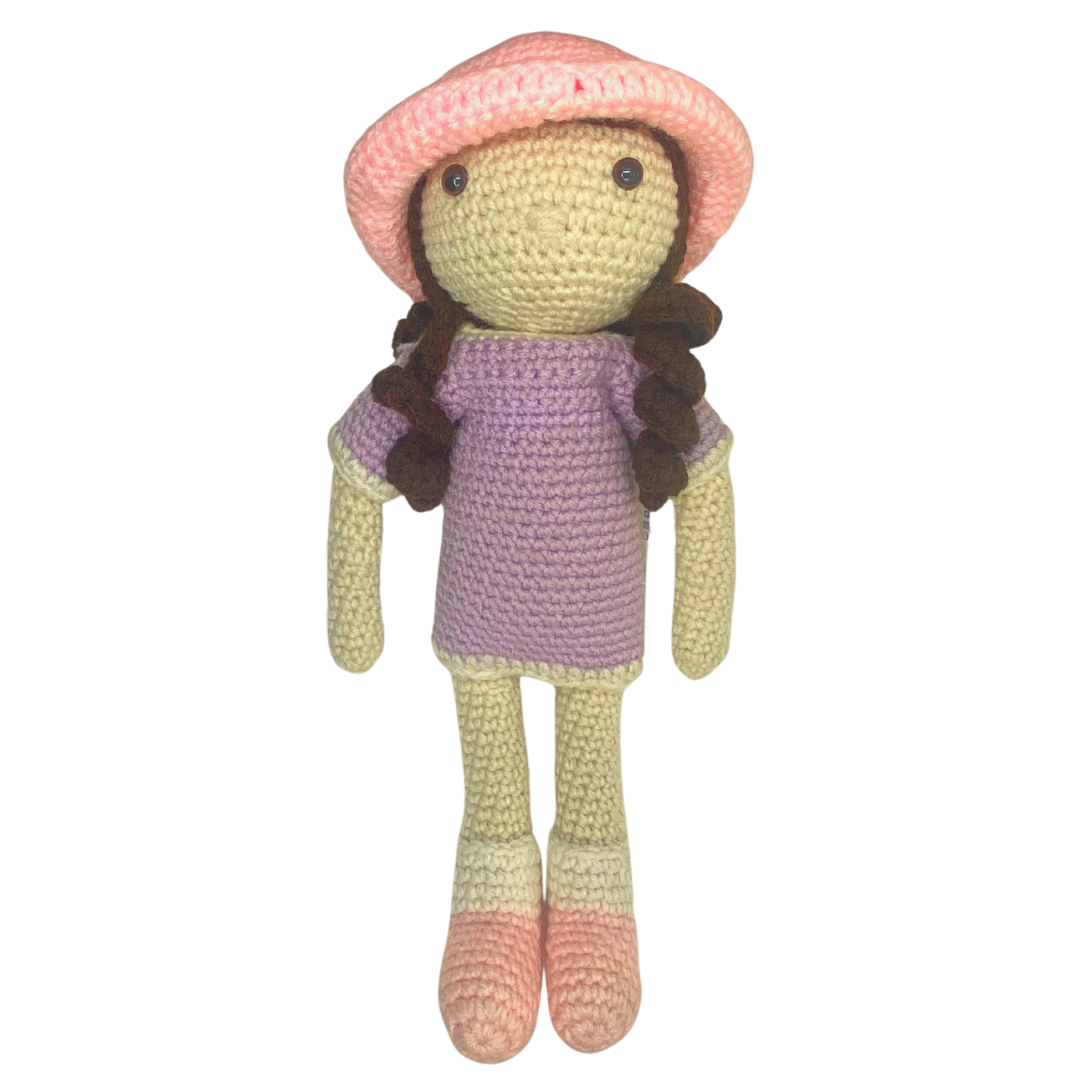 400 Lux Hand Crocheted Girl Doll