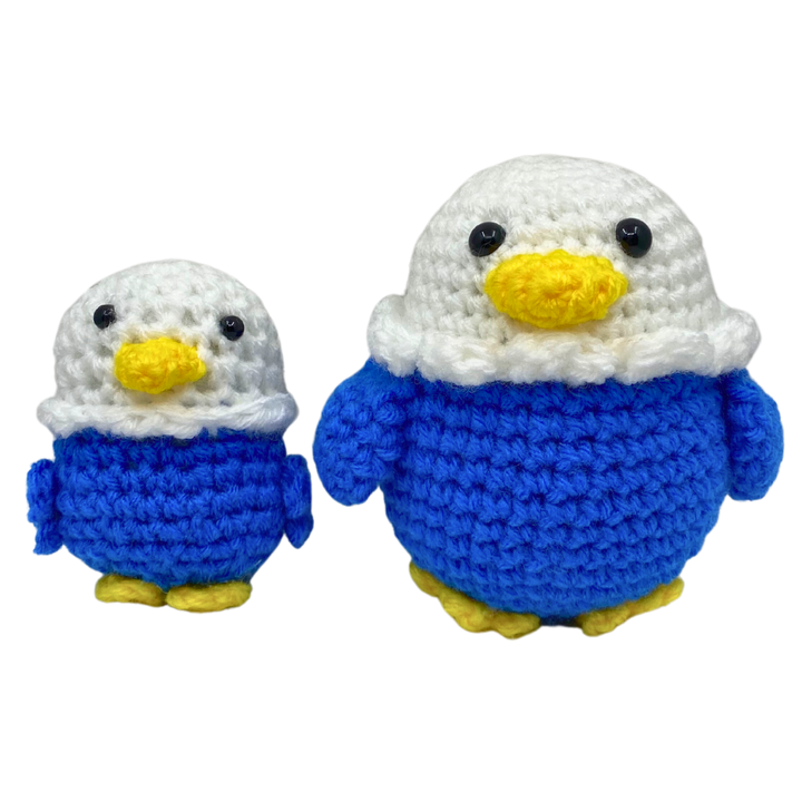 400 Lux Hand Crocheted Blue Eagle Plushie