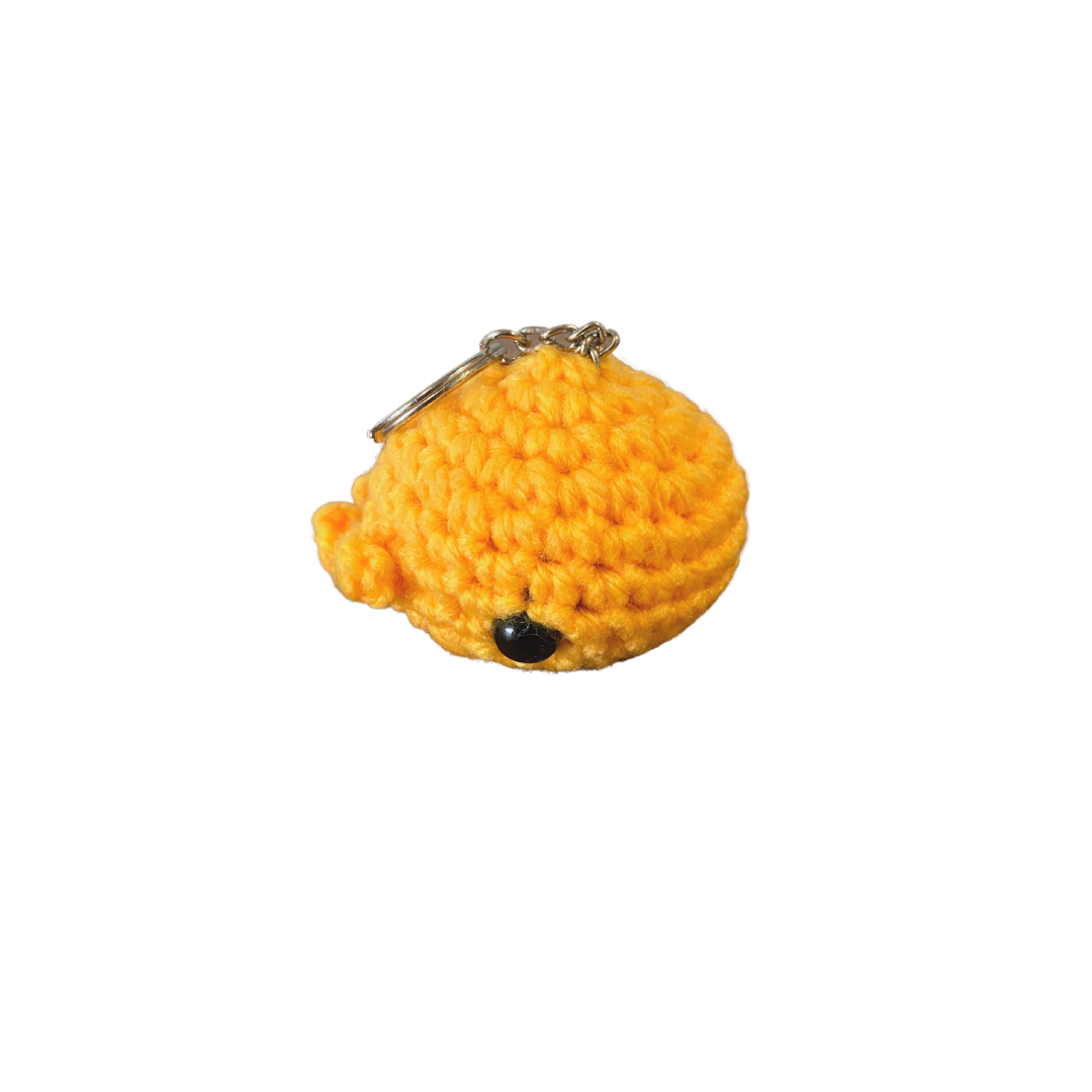 400 Lux Hand-Crocheted Whale Keychain