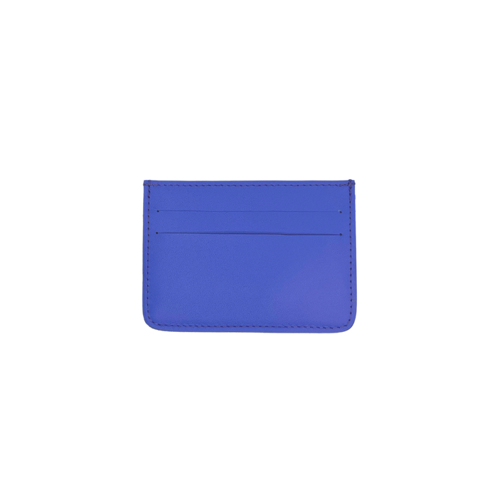 Woven Bulsa Card Holder in Indigo Leather
