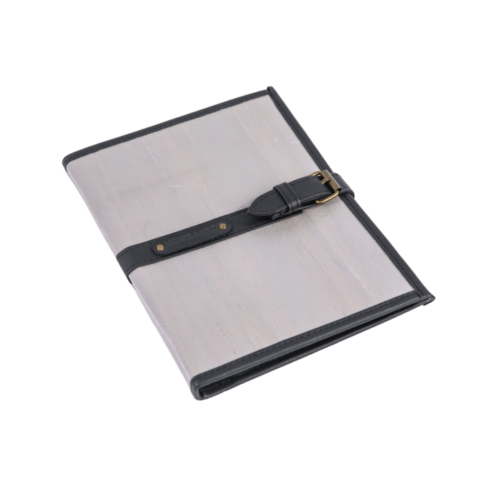 Jacinto and Lirio Pacem II Vegan Leather Buckled Notebook Sleeve