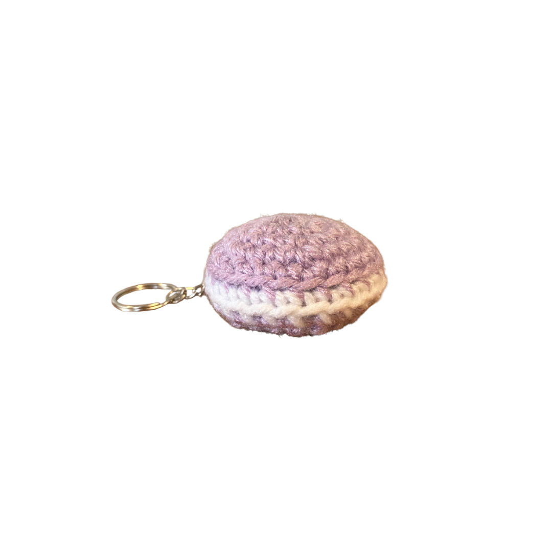 400 Lux Hand-Crocheted Macaron Keychain