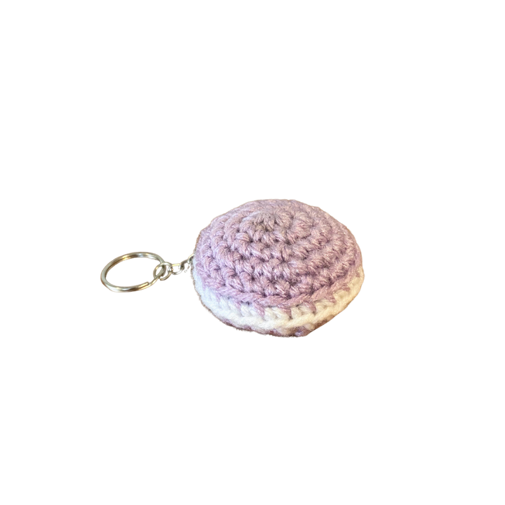 400 Lux Hand-Crocheted Macaron Keychain