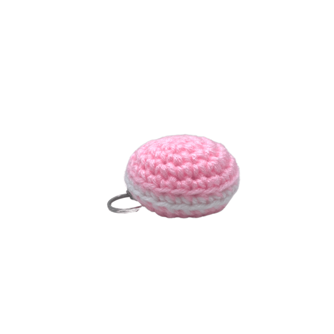 400 Lux Hand-Crocheted Macaron Keychain