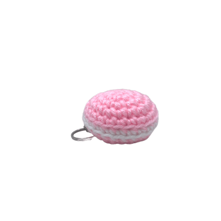 400 Lux Hand-Crocheted Macaron Keychain
