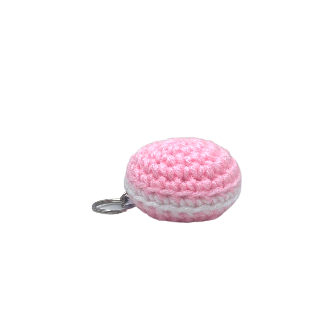 400 Lux Hand-Crocheted Macaron Keychain