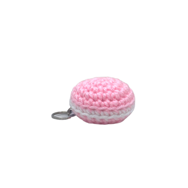 400 Lux Hand-Crocheted Macaron Keychain