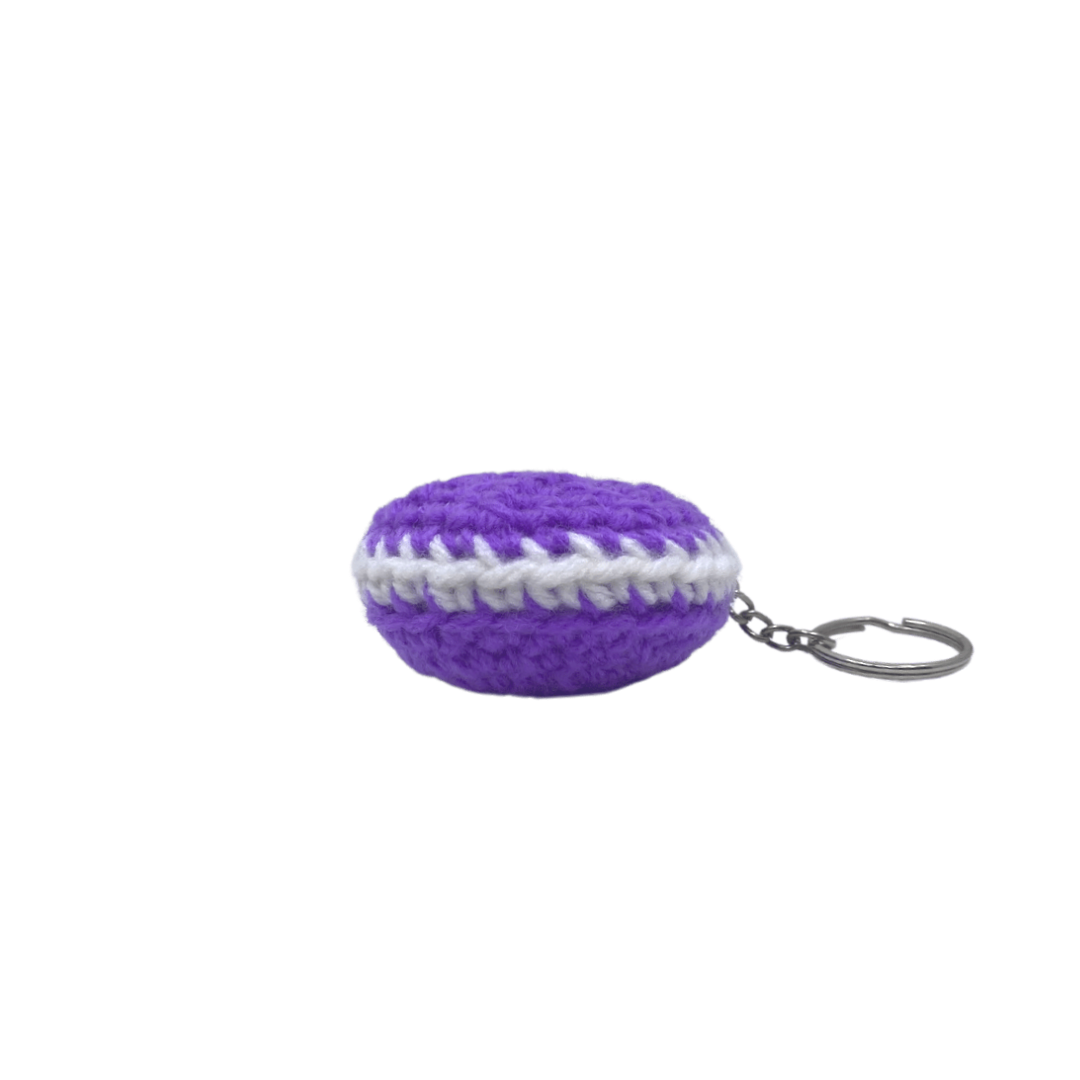 400 Lux Hand-Crocheted Macaron Keychain