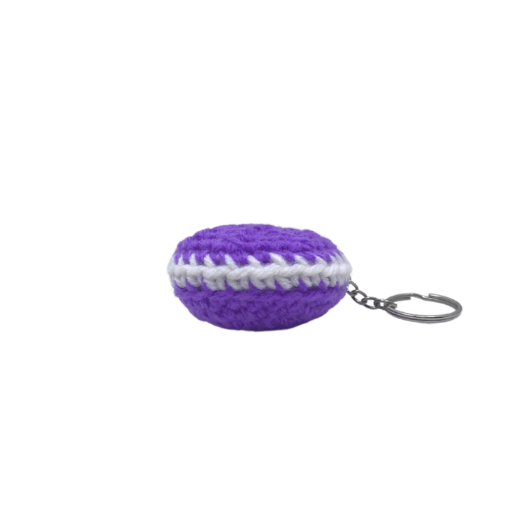 400 Lux Hand-Crocheted Macaron Keychain