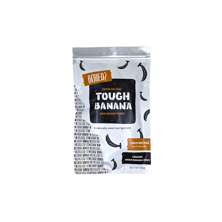 Tough Banana Organic Dried Banana Jerky Coco Nectar with Sea Salt Flavor